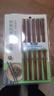 双枪天然抗菌镰叶相思木筷子 家用无漆无蜡 中式实木筷子餐具10双装 实拍图