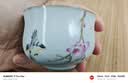 容山堂官窑彩绘茶杯大小号可养开片主人杯单个杯盏品茗杯功夫茶具 官窑茶杯-蕙心兰质 实拍图