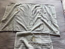 金号（KING SHORE）纯棉提缎绣花枕巾2条装  情侣枕巾一对装 全棉加厚款枕头巾 564款灰色2条 实拍图