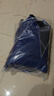 雨衣电动车摩托车雨披成人男女单人双帽檐雨衣加大加厚骑行雨衣 大号单人双帽横宽1.9米 蓝色 实拍图