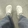 CROCS卡骆驰洞洞鞋贝雅洞洞鞋轻便运动鞋耐磨一脚蹬拖鞋休闲鞋|10126 白-100 41 /42(260mm) 实拍图