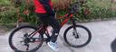凤凰（Phoenix）山地自行车成人男女学生青少年减震变速越野公路通勤车山地车 24寸黑红辐条轮 24速数字指拨（前中后全轴承） 实拍图