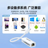 山泽Type-C转网口有线网卡网线转接头RJ45百兆转换器 适用苹果16Mac华为笔记本电脑iPad平板CRY03 实拍图