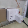 得力（deli）86型转换插头/转换插座/电源转换器/一转多插座分控 一转四转换插头 适用于卧室、厨房 18347 实拍图