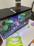 喜高超白玻璃鱼缸智能鱼缸免换水小型客厅水族箱一体式过滤氧气鱼缸 黑色-鱼缸+造景 485*225*283mm 实拍图