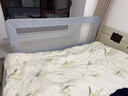 贝怡熊Beeio床围栏婴儿床上防护栏宝宝防摔儿童床护栏床边挡板床上围挡免打孔 1.8米浅灰【升级大立柱+L底座送螺丝包 持久稳固】 实拍图