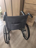 鱼跃(yuwell)轮椅车H051折叠老人轻便旅行手推车钢管免充气胎代步车 实拍图