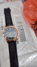 【网红爆款】商务腕表石英运动表休闲皮带男女手表 黑色 实拍图