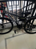 EG7山地自行车成人学生变速越野单车双减震赛车26寸青少年男女 辐条【加厚防滑轮-更安全】黑白 26寸21速【适合：160-180CM】 实拍图