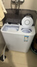 奥克斯（AUX）洗衣机半自动家用双缸双桶大容量小型租房宿舍波轮双杠强力去污省水电 7.5公斤【洗4.5+脱3+终生联保】黑色 双缸 实拍图