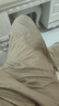 【纯棉耐穿】夏季男士七分裤爸爸短裤宽松休闲中裤薄大裤衩秋季 8817土黄色 4XL [165斤-190斤] 实拍图