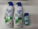 海飞丝去屑洗发水男士女士薄荷怡神500g*2+80g洗头膏薄荷洗发水套装 实拍图