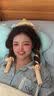 睡眠卷发神器懒人海绵无热卷发棒免烫睡觉定型蓬松卷发器大波浪 米黄色（卷发棒+2个发圈+大夹子） 实拍图