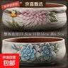 【东东农场专供】绿植盆栽大口径多肉陶瓷素烧透气粗陶手绘小花盆 SJH拼盘-J款组合2个 【看图标注】 实拍图