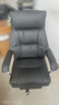 顾全电脑椅办公椅可躺160° 久坐舒适老板椅 人体工学椅C570金黑纤 实拍图