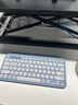 罗技（Logitech）时尚系列K390无线蓝牙键盘 超薄便携 新升级 蓝色 79键 实拍图