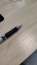 得力（deli）按动中性笔签字笔 0.5mm子弹头磨砂杆学生办公按动笔水笔 黑色 12支/盒 S10 实拍图