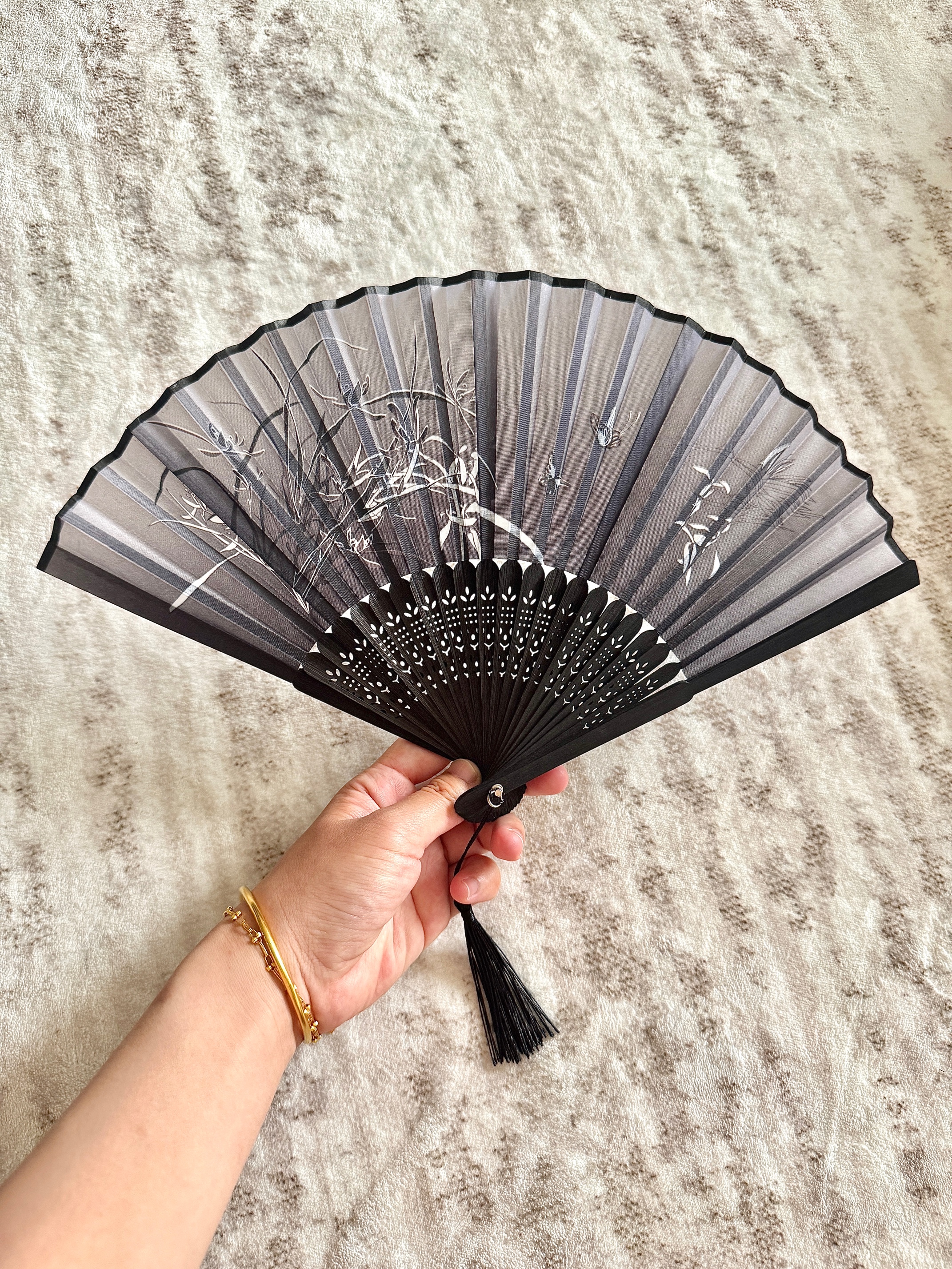 繁夏中国风折叠小扇子随身携带古风汉服马面裙舞蹈新中式夏天降温折扇 实拍图