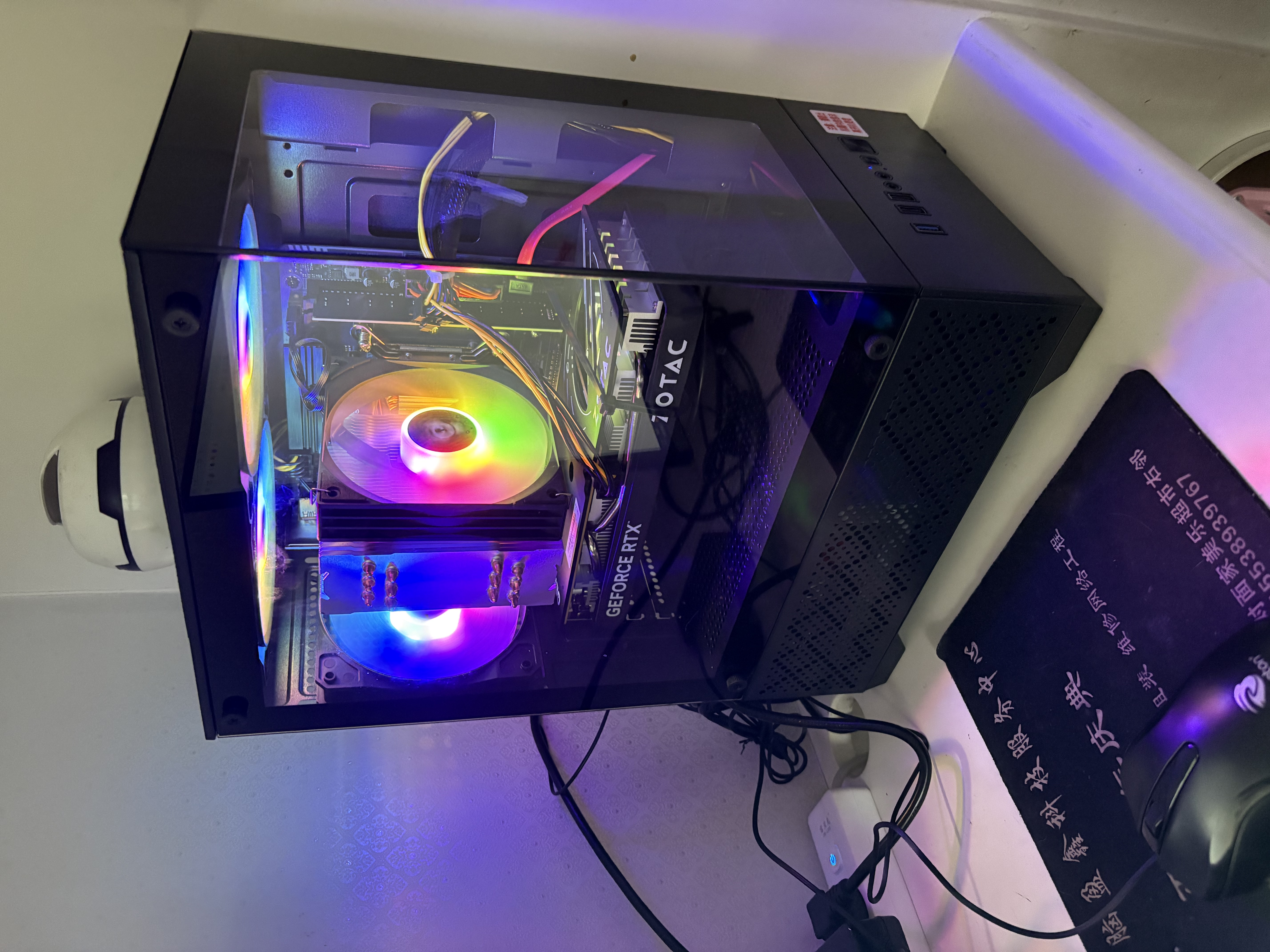 和谐号12代酷睿i9-12900HX/RTX5060/16G/1T固态台式机电脑主机游戏高端电竞独显直播设计渲染整机 实拍图