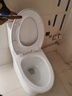 九牧（JOMOO）马桶 家用虹吸式马桶大冲力节水坐便器 防臭瞬冲 易洁抗菌马桶 易洁无棱-双旋暴风冲11396-305坑 实拍图