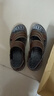 男士软底防滑凉鞋夏季外穿软皮沙滩鞋男款中老年拖鞋户外凉拖鞋 棕色【可泡水】 41 (255mm) 实拍图