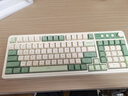 狼蛛（AULA）S99无线蓝牙有线三模键盘机械手感 游戏电竞专用 99键 RGB背光拼色静音键盘鼠标套装mac电脑键盘 S99原野绿【三模/RGB】 实拍图