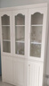 全友家居带门书柜靠墙落地简约玻璃收纳储物柜子客厅家具手办展示柜 【象牙白】三门书柜 实拍图