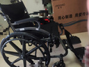 京巧轮椅折叠老人轻便旅行手推车胖人专属加宽便携式专用出行轻便轮椅 实拍图