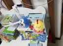 梦辰童儿童学习书桌椅套装多功能可升降中小学生桌椅子写字家用课桌书桌 新款升级趣味背板 大空间收纳书架粉色 热销款式0.8米大桌面 实拍图