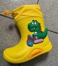 牧萌儿童雨鞋男童女童防水立体宝宝防滑耐磨卡通雨靴 挖掘机恐龙 20码 实拍图