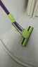 妙洁胶棉拖把27cm杆长120共2头滚轮式懒人家用一拖净免手洗海绵吸水 实拍图
