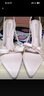 CHARLES&KEITH缎面蝴蝶结尖头高跟凉鞋女生日礼物送女友CK1-60361556 Light Pink浅粉色 39 实拍图
