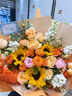 馨仪鲜花速递玫瑰向日葵康乃馨花束生日礼物全国同城配送 向日葵玫瑰混搭花束 实拍图