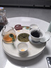 初伍茶盘家用办公会客国潮风茶具茶托盘圆型客厅陶瓷功夫茶台干泡盘 实拍图