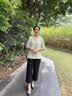 俞兆林（YUZHAOLIN）妈妈夏装套装新款中老年女装老太太时尚休闲雪纺衫两件套老人衣服 蓝色（+黑色阔腿裤） 2XL （建议105-115斤） 实拍图