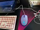 罗技（G） G102二代有线游戏鼠标RGB流光灯效中小手轻量化电竞游戏鼠标轻量化即插即办公游戏通用 G102紫色-耿鬼防滑贴(二代升级版） 实拍图