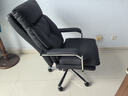 顾全电脑椅办公椅可躺160° 久坐舒适老板椅 人体工学椅C570金黑纤 实拍图