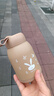 【京东物流送货上门】萌萌兔卡通水杯女牛奶玻璃杯创意便携杯子 咖色萌萌兔 330ml 1只 实拍图