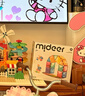 弥鹿（MiDeer）儿童彩窗磁力片积木棒磁铁磁吸益智自由拼搭玩具男女孩节日礼物 60片钻面彩窗-含收纳袋 实拍图