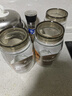 龙士达食品级玻璃密封罐茶叶咖啡豆储存泡菜陈皮白糖杂粮储物瓶子1.7L*3 实拍图