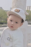 眺德高宝宝鸭舌帽子秋冬季韩版薄男女童可爱小熊防晒灯芯绒婴儿春秋软檐 灯芯绒rock熊贴鸭舌-卡其色 建议8个月-2岁（46-50cm) 实拍图
