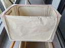 佳帮手加粗钢架收纳箱家用棉被衣物百纳箱衣柜专用布艺折叠整理箱100L 实拍图