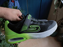 Skechers斯凯奇风豹跑鞋儿童网面气垫缓震休闲鞋男女童跑步鞋405316L 男款/黑色/柠檬色/BKLM 38 实拍图