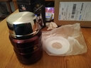膳魔师（THERMOS）焖烧杯保温饭盒保温杯大肚杯女带勺子真空焖烧罐SK-3000 咖色 470ml 实拍图