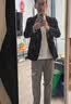 杉杉官方旗舰店休闲西装外套男士2026春秋季高端正装男款西服男士单西 藏青（成衣免烫有弹力） 50 (180/92A) 140斤-155斤 实拍图
