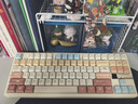狼蛛（AULA）F87ProV2客制化无线机械键盘电竞游戏专用  蓝牙/2.4G/有线三模连接gasket 办公键盘鼠标套装87键 F87ProV2大宗师版【轻羽轴】奶咖主题热升华 实拍图
