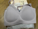 ubras虞书欣同款夹心软支撑光面细肩带文胸女士内衣女背勾款兰花烟色M 实拍图