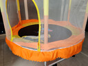 曼迪卡威蹦蹦床室内家用儿童1-3-10岁宝宝砰砰跳跳床小孩蹭蹭床玩具礼物 1.5米 撞色烤漆单杠款橙承重800斤 加厚护网/吸盘静音防滑腿 实拍图
