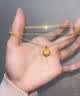 中国黄金（CHINA GOLD）莲花黄金吊坠女款足金好事莲莲项链挂坠七夕情人节礼物送女友妈妈 【今/次日达】福运莲莲吊坠【赠银镀金链】约0.3g 实拍图