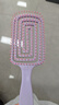 蓬松高颅顶梳子头发神器女士专用长发造型按摩经络气囊排骨气垫梳 薰衣紫【干湿两用】 实拍图